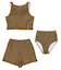 3点セット/ダブルストラップビキニ×ショートパンツ/水着