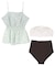 3点セット/ライトシャーリングトップス付ビキニ/水着