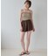 4点セット/長袖トップス付シャーリングビキニ×ショートパンツ/水着