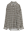 シアーチェックデザインシャツ