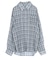 シアーチェックデザインシャツ