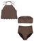 3点セット/クロシェホルターネックトップス×ビキニ/水着