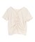 フロントギャザー半袖トップス