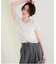 フロントギャザー半袖トップス