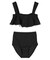 パイピングフリルハイウエストビキニ/水着