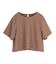 ハーフスリーブフリルトップス