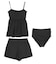 バルーンペプラムビキニ/セット水着