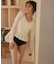 ペプラム長袖トップス×ショーツ/セット水着