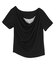 オフショルダーハーフスリーブレースドッキングTシャツ