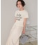 シャーリングロゴプリントTシャツ