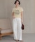 シャーリングロゴプリントTシャツ