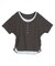 レイヤード風ヘンリーネックカットソーTシャツ
