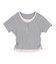 レイヤード風ヘンリーネックカットソーTシャツ