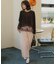 ヘムレースシアーベロアロングスリーブTシャツ