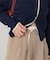 ウエストレイヤードストレートパンツ