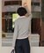 レイヤード風配色ハイネックニット
