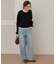 フリルドッキングニットカーディガン
