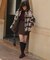 チェックボアシャツジャケット