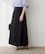 麻混セミフレアスカート
