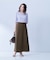 麻混セミフレアスカート