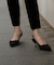 メタルヒールスリングバックパンプス