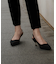 メタルヒールスリングバックパンプス