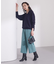 センターピンタッククロップドワイドパンツ