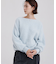 カシミヤブレンドボートネックニット