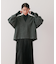 ウールブレンドハイネックリブニット