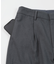 ウールライクツイルセンタープレステーパードパンツ