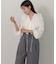 ラッフルデザインブラウス