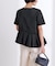 アシンメトリーフリルドッキングTシャツ