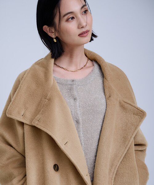 モッサスタンドカラーダブルコート｜ユアーズの通販｜&mall（アンド