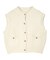 ゴールド釦ニットベスト/カーディガン