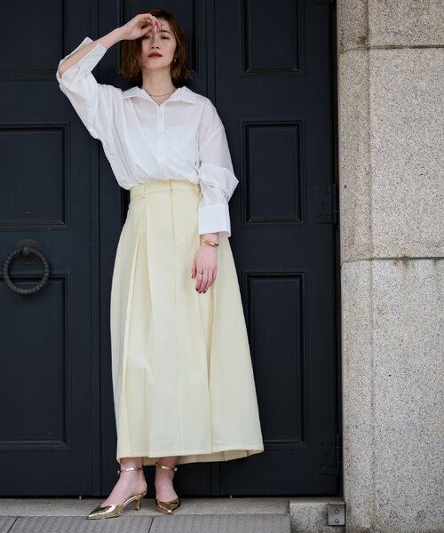 ボックスタックセミフレアスカート｜ユアーズの通販｜&mall