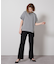 スリットデザインスリムパンツ