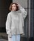ハイネックサイドスリットオーバーサイズニット