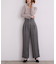 ZIPデザインタックワイドパンツ