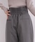 ZIPデザインタックワイドパンツ