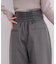 ZIPデザインタックワイドパンツ