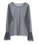 シアーフレアスリーブトップス