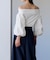 バルーンスリーブオフショルブラウス