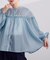 ライトシアーギャザーブラウス