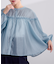ライトシアーギャザーブラウス