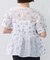 フラワーシアーパフブラウス