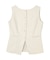 美ツイルボートネックノースリーブトップス/ベスト