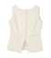 美ツイルボートネックノースリーブトップス/ベスト