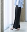 ハイウエスト2タックワイドパンツ