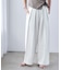 ハイウエスト2タックワイドパンツ