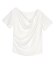 オフショルダーハーフスリーブレースドッキングTシャツ